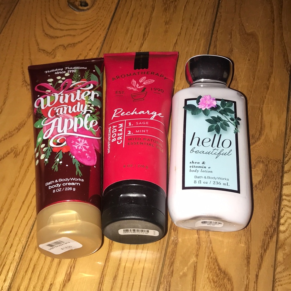 Bath & Body Works lotions